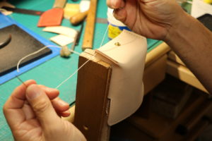 ボックス型コインケースを縫っていきます。