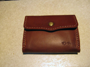 柿渋を塗布した小銭入れれ