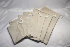 レザーアイテムK's Cuoioの巾着袋、完成