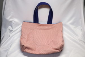 リバーシブル帆布鞄の裏側