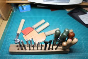 レザーアイテムK's Cuoioの工具ご紹介