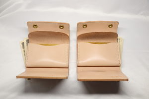 レザーアイテムK's Cuoioの三つ折り財布