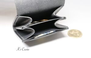 レザーアイテムK's Cuoioの小銭入れカスタマイズ