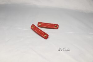 レザーアイテムK's Cuoioのバレッタ