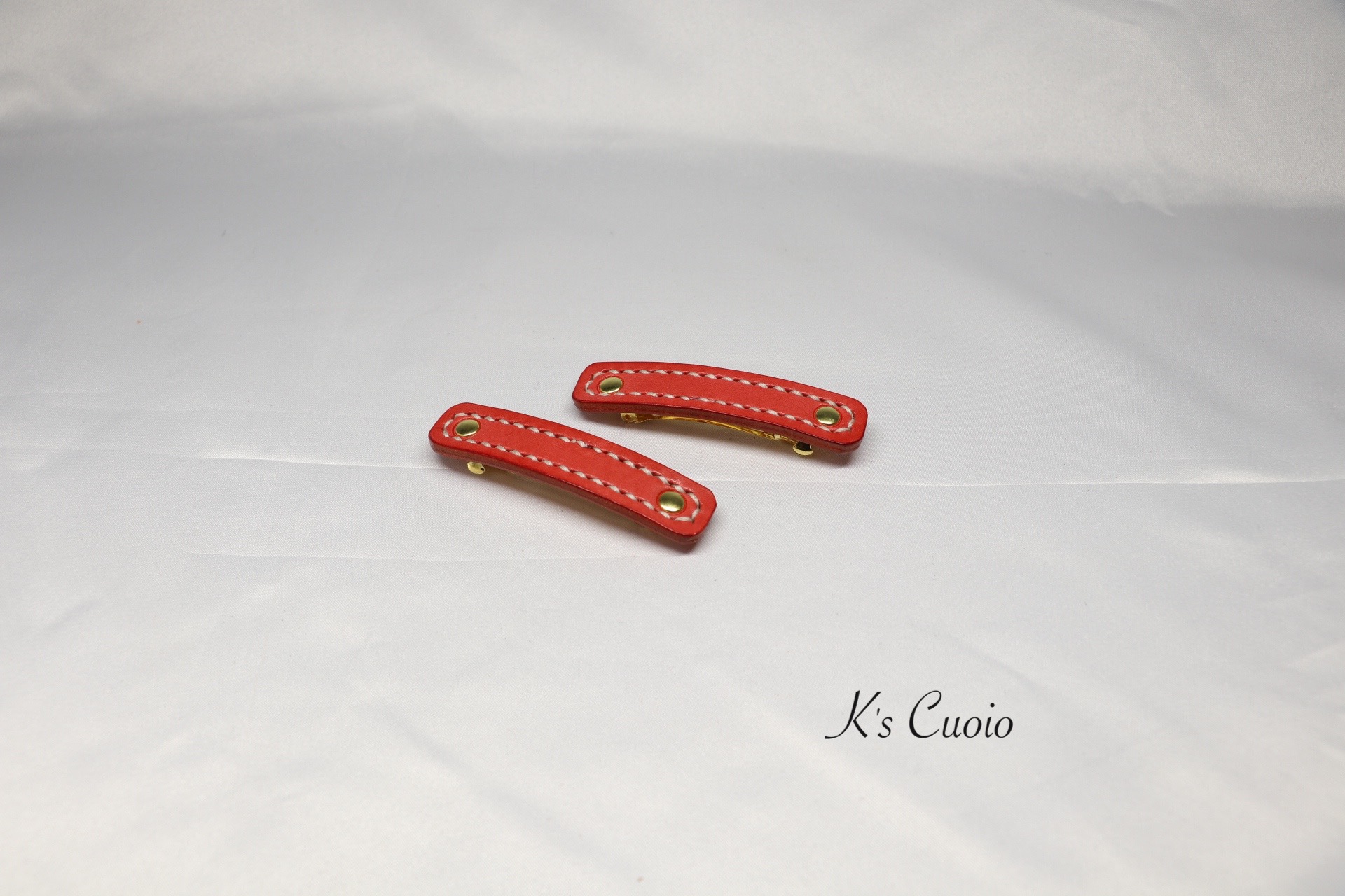 今日の製作（バレッタ）