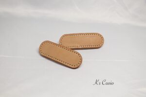 レザーアイテムK's Cuoioのバレッタ