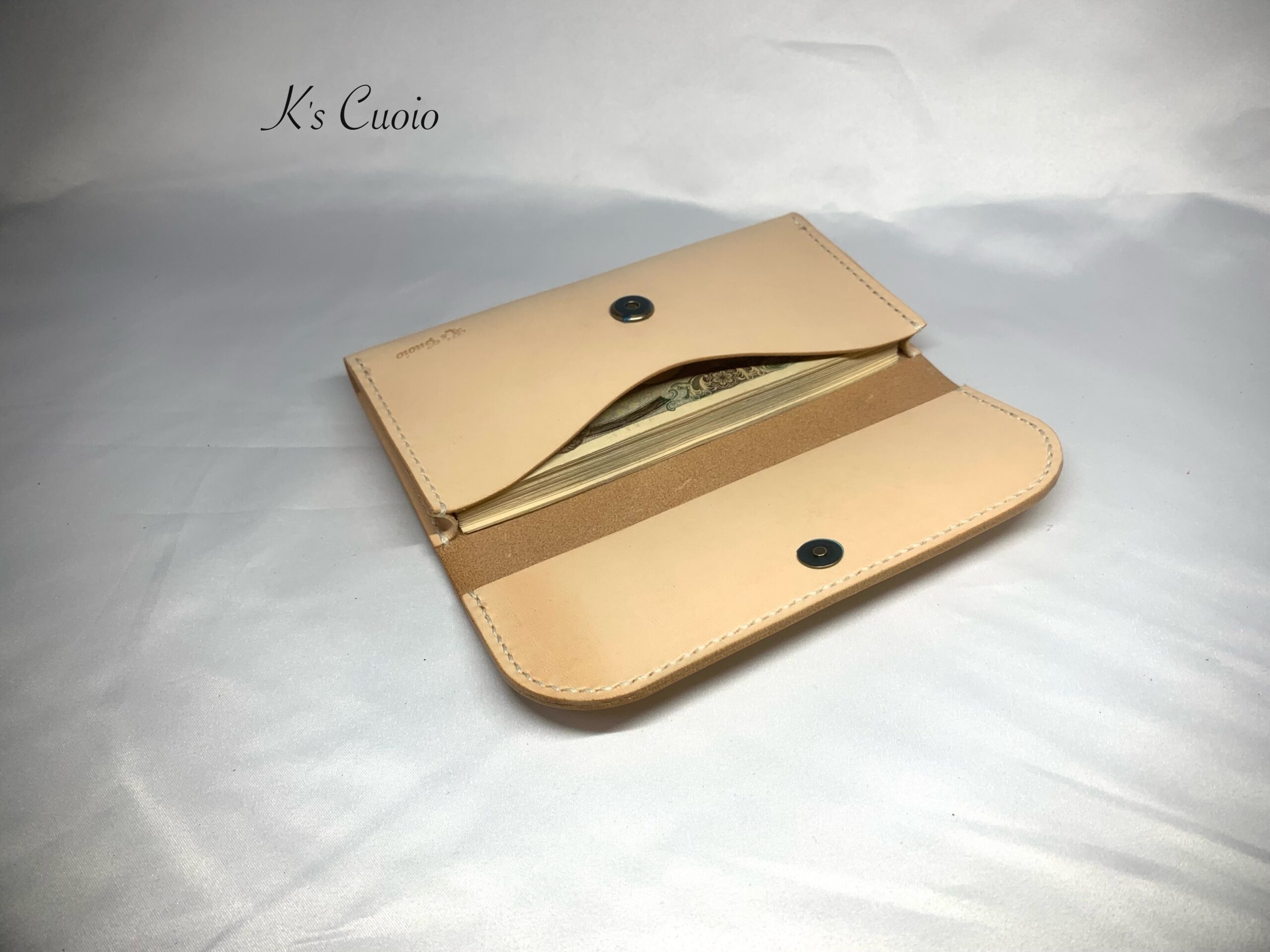 今日の製作（お札ケース）