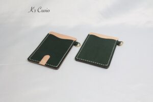 レザーアイテムK's Cuoio ヌメ革ツートン定期入れ