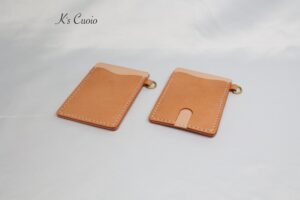 レザーアイテムK's Cuoio ヌメ革ツートン定期入れ